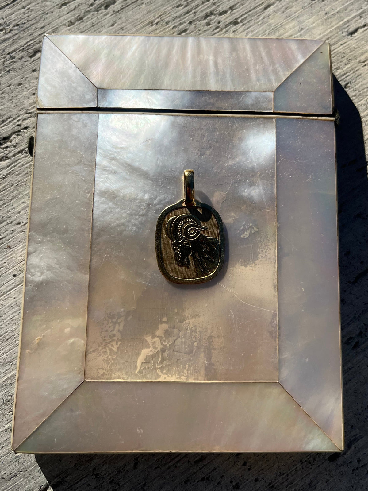 18K Vintage Italian Aries Pendant