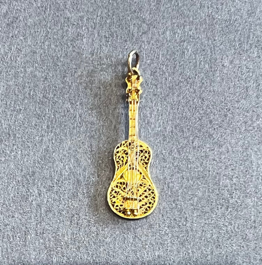Vintage 14k Guitar Charm