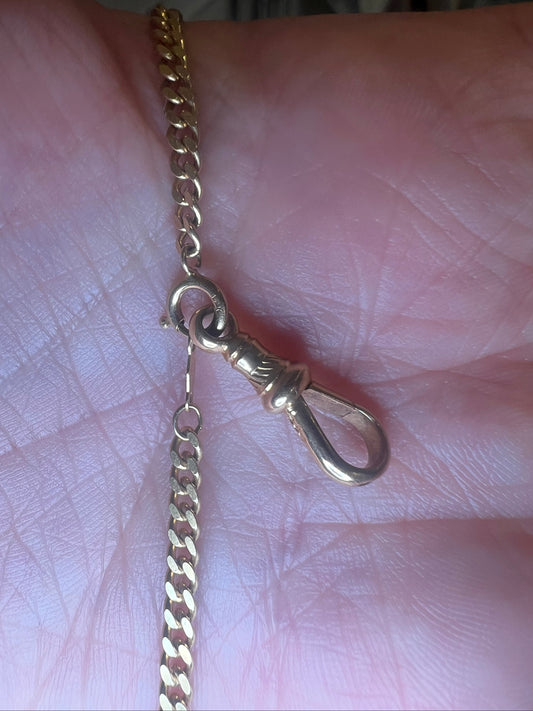 Vintage 14k Curb Chain with Dog Clip