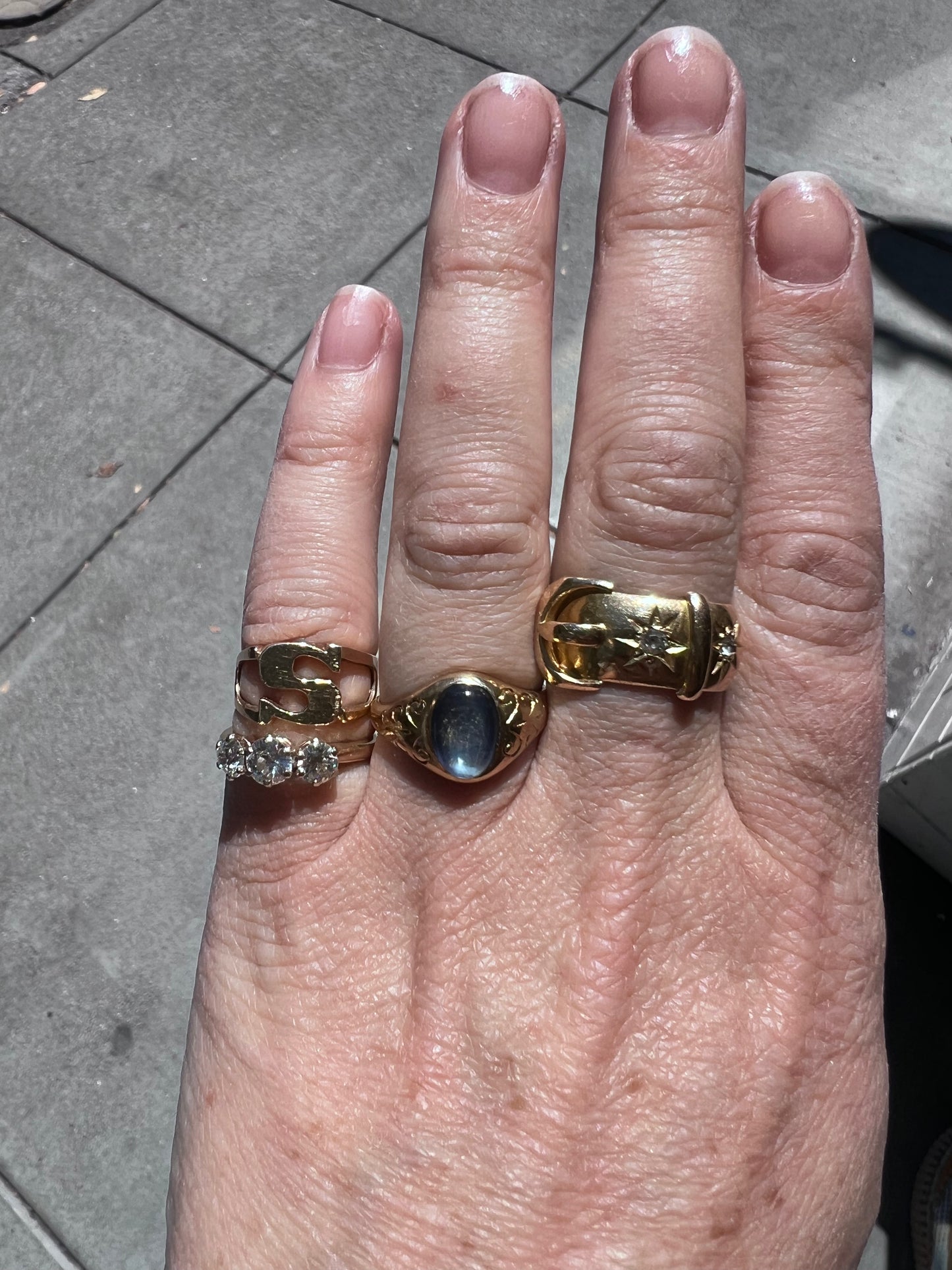 Antique 3-Stone Diamond Ring