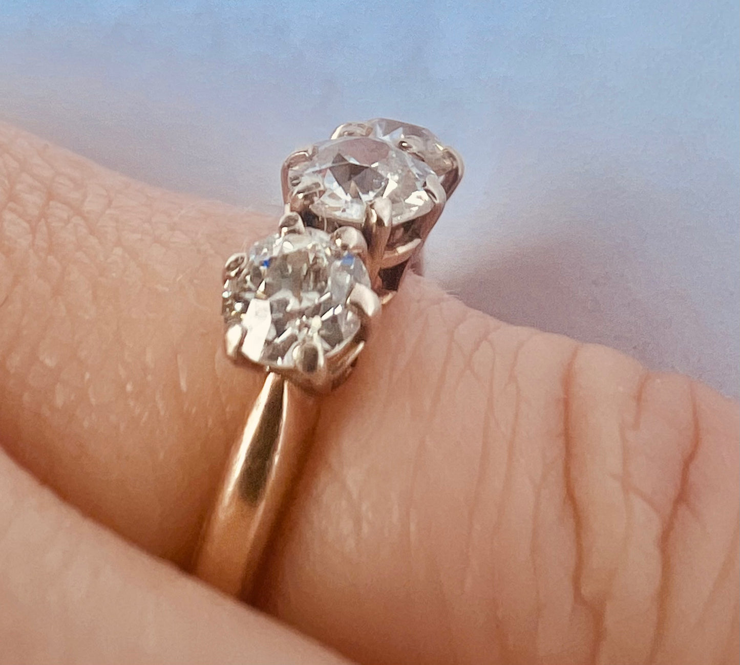Antique 3-Stone Diamond Ring