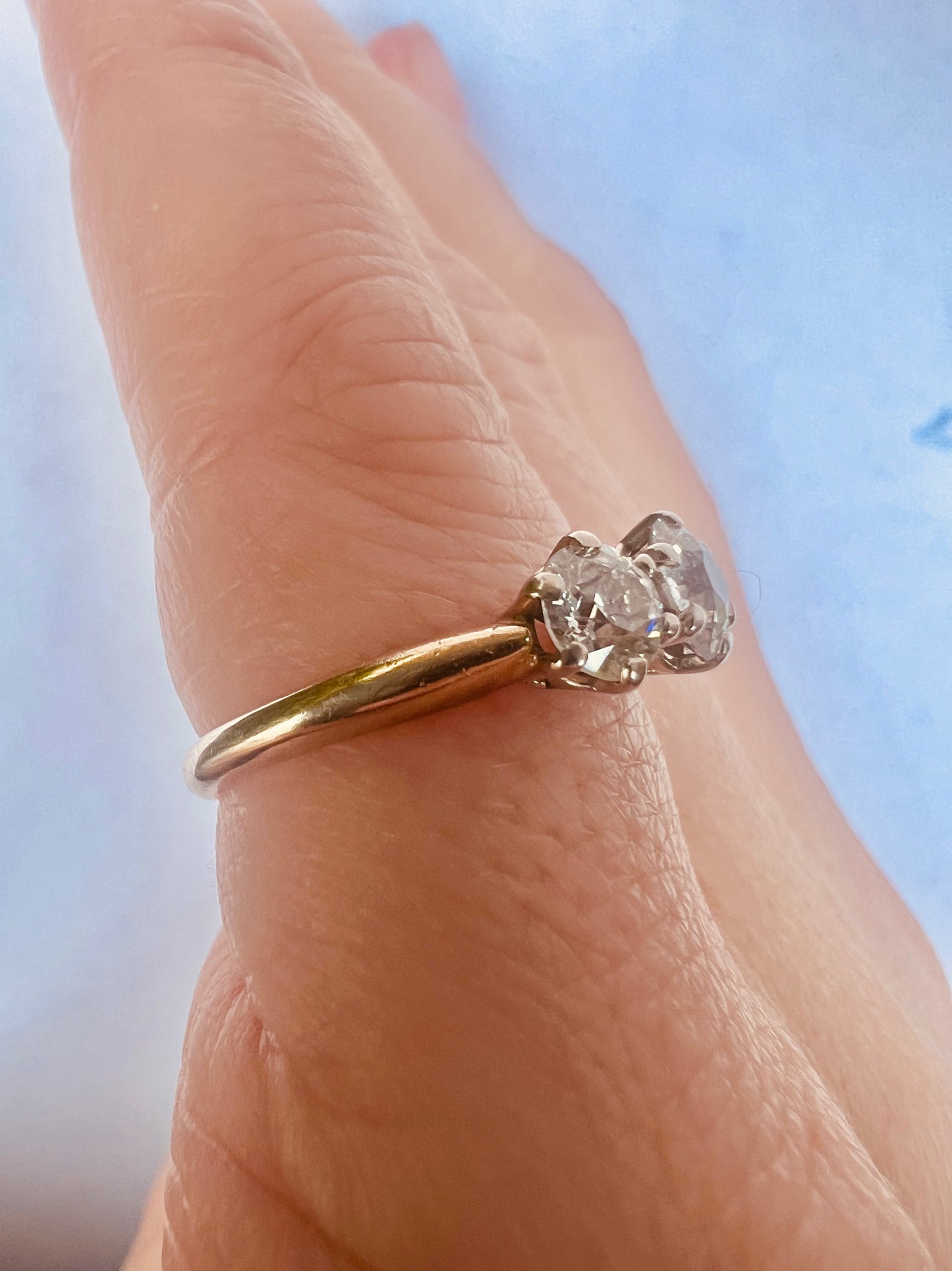Antique 3-Stone Diamond Ring
