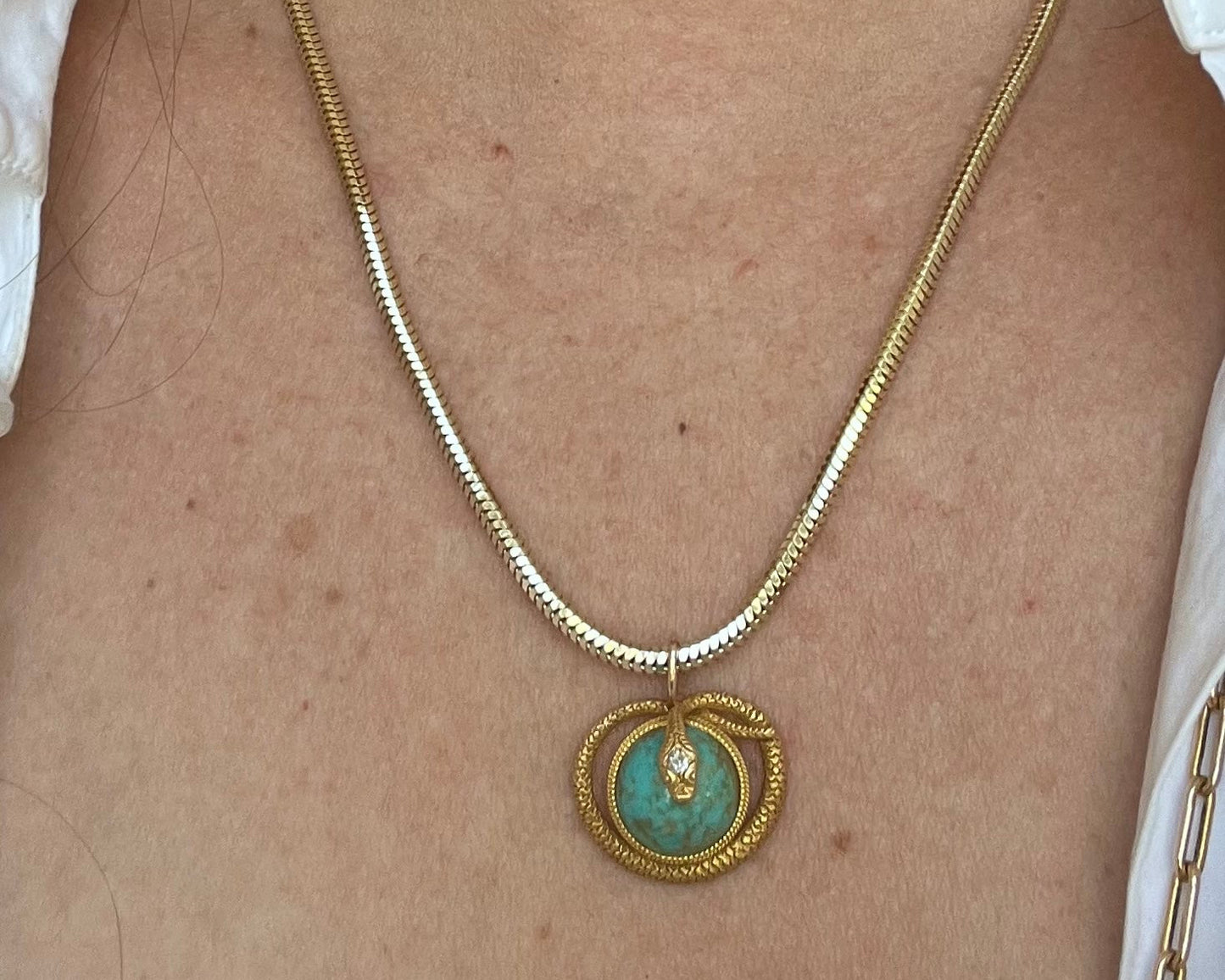 Vintage 14k Snake Chain