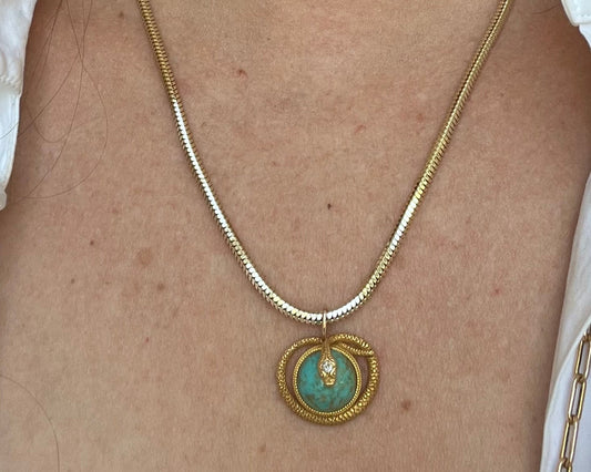 Vintage 14k Snake Chain
