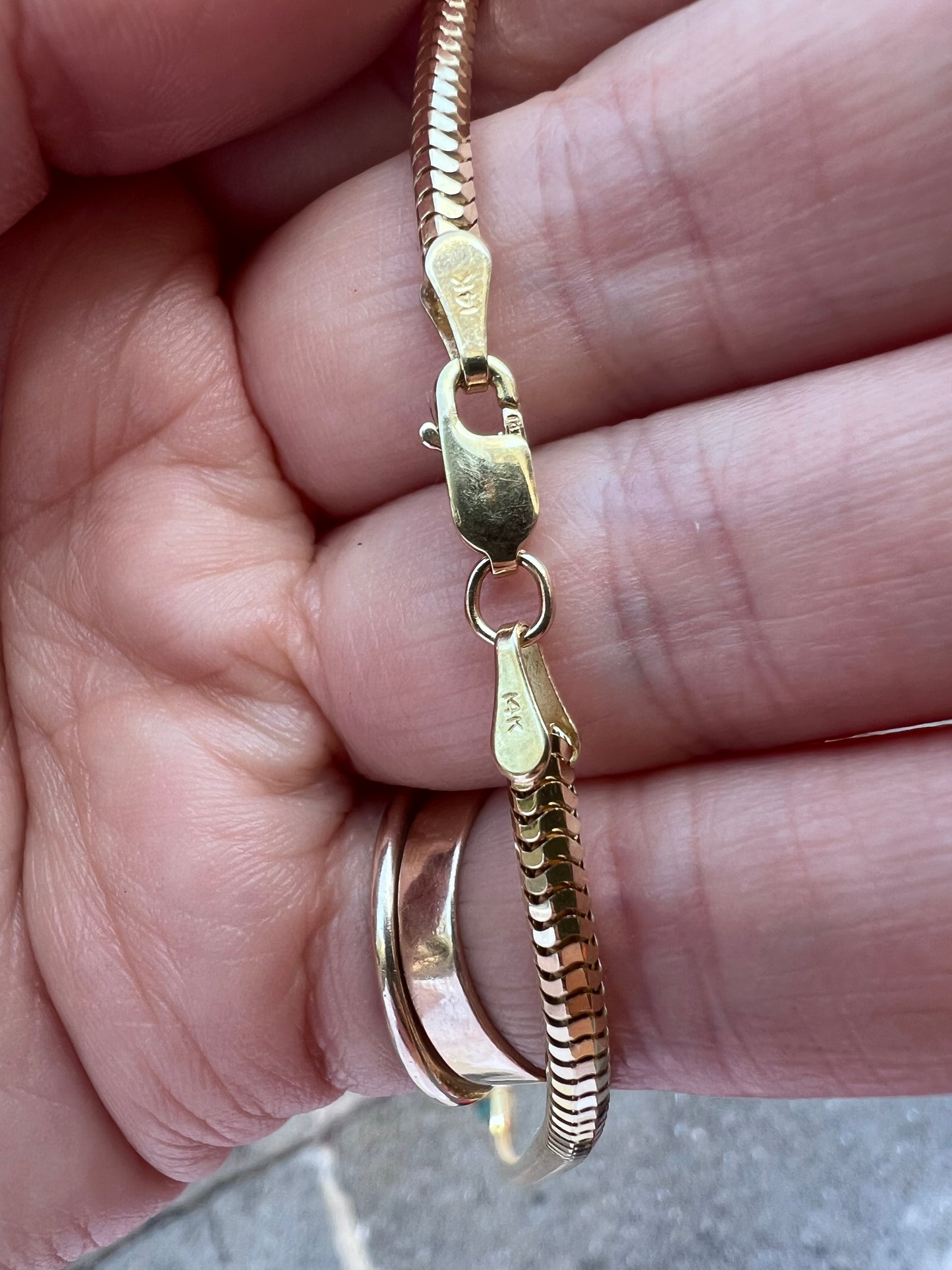 Vintage 14k Snake Chain
