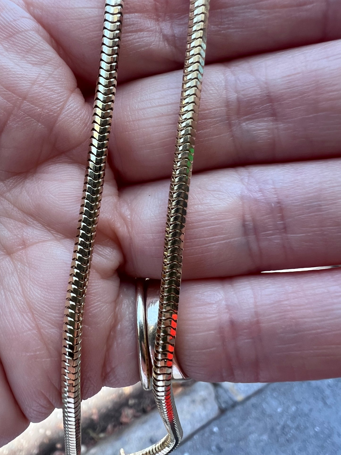 Vintage 14k Snake Chain