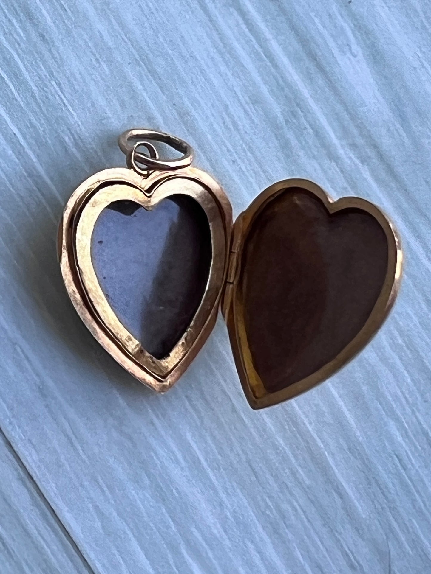 Victorian 18k Star-Set Diamond Heart Locket Pendant