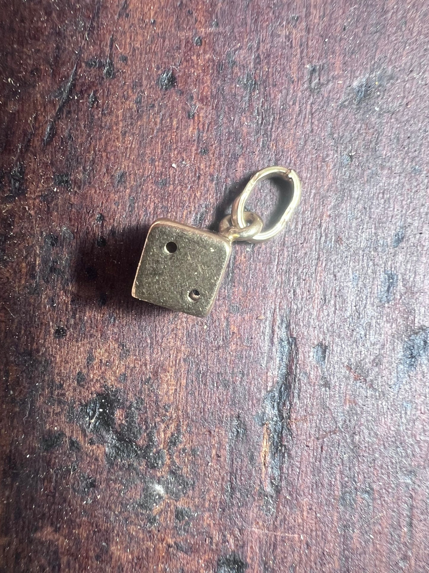 Vintage 14K Gold Dice Charm