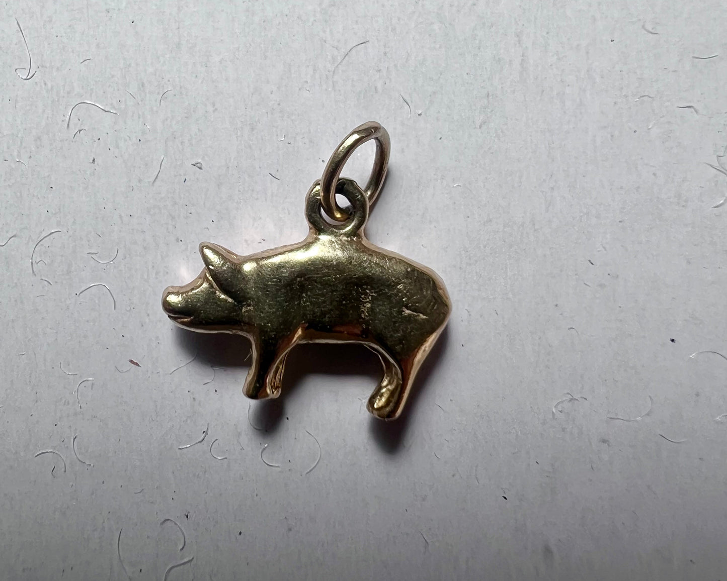Vintage 14K Mini Piggy Charm