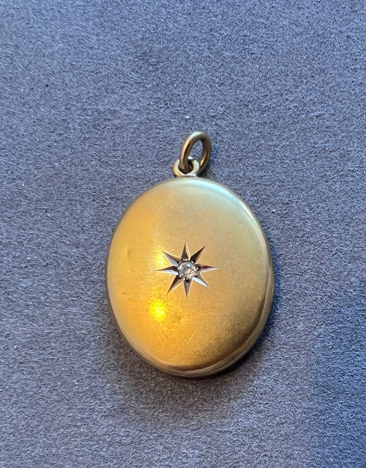 Antique Diamond Round Locket