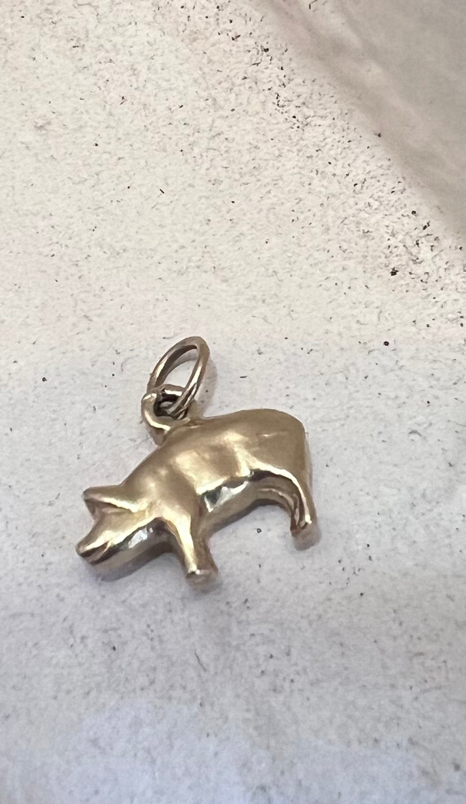 Vintage 14K Mini Piggy Charm