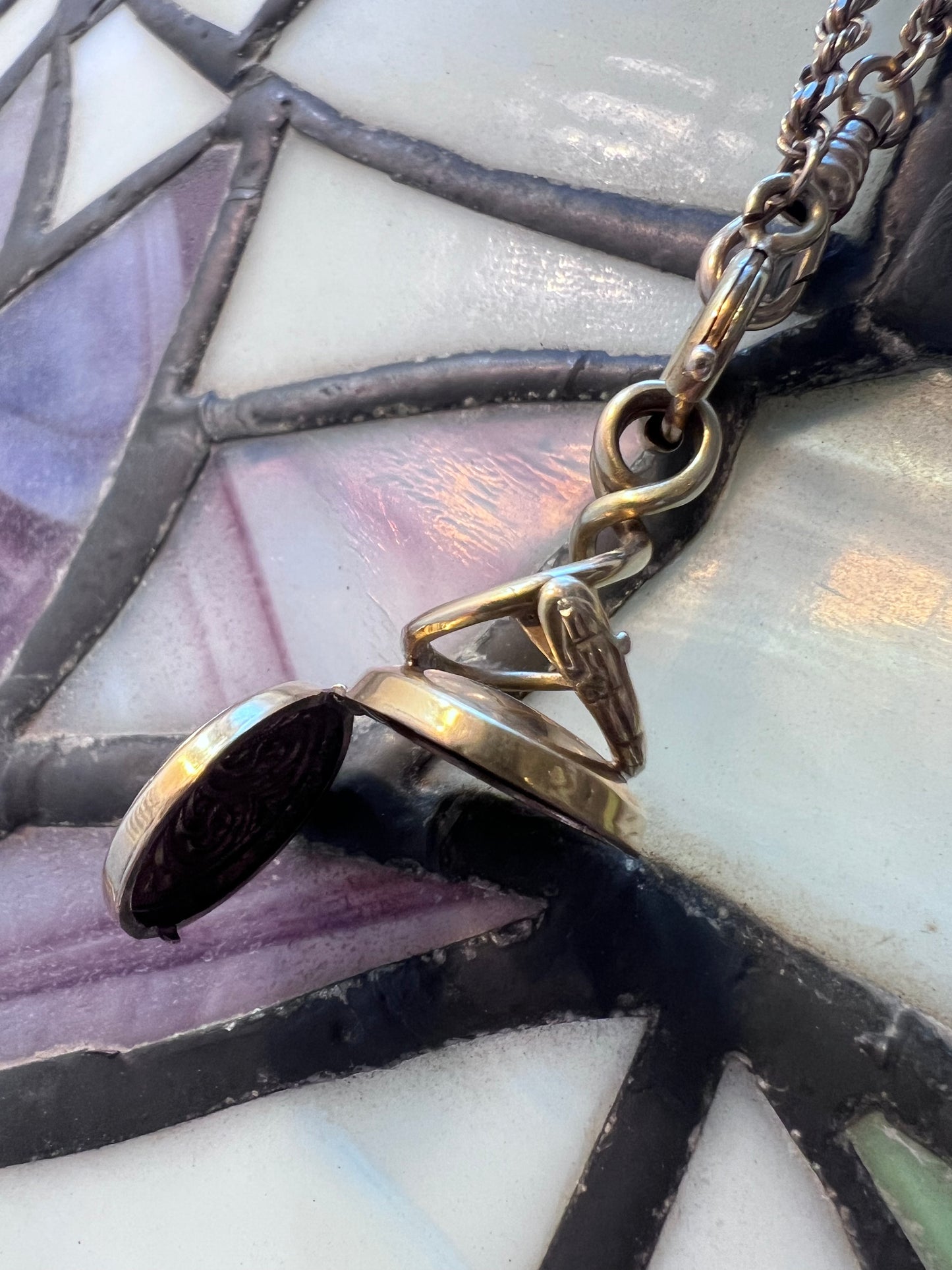 Late Victorian Ouroboros Fob Locket