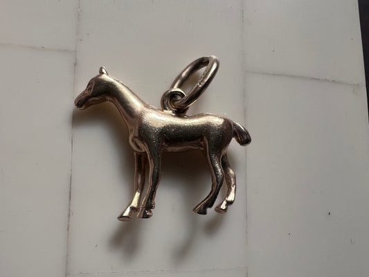 Vintage 14K Horse Charm