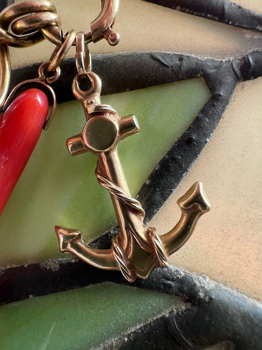 Vintage 14K Anchor Charm