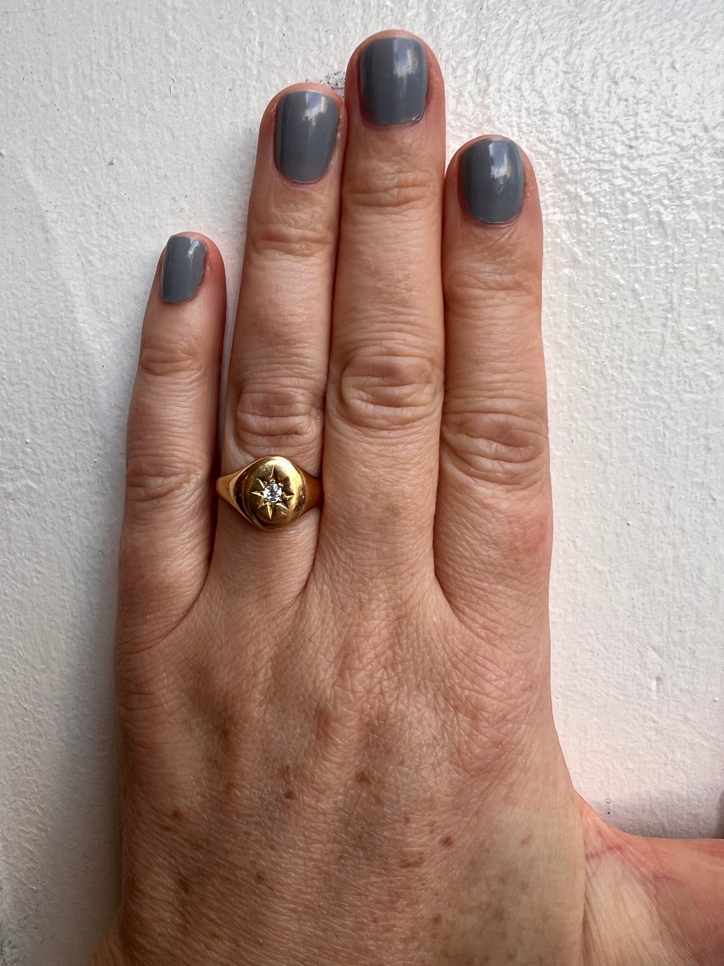 18K Antique Diamond Starset Ring