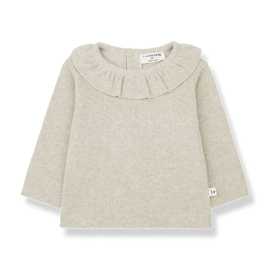 Ruffle Collar Knit Blouse - One More in the Family FW24