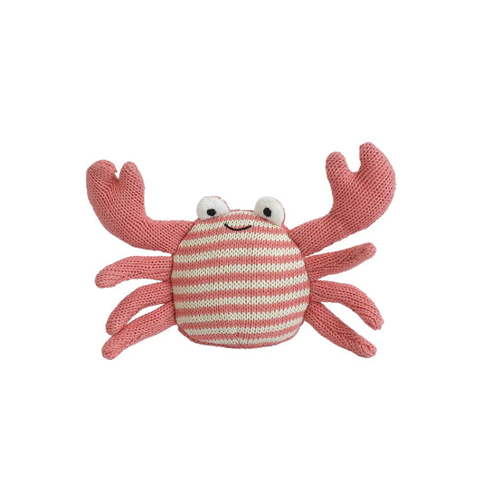 Caldwell Crab Knit Rattle - Mon Ami