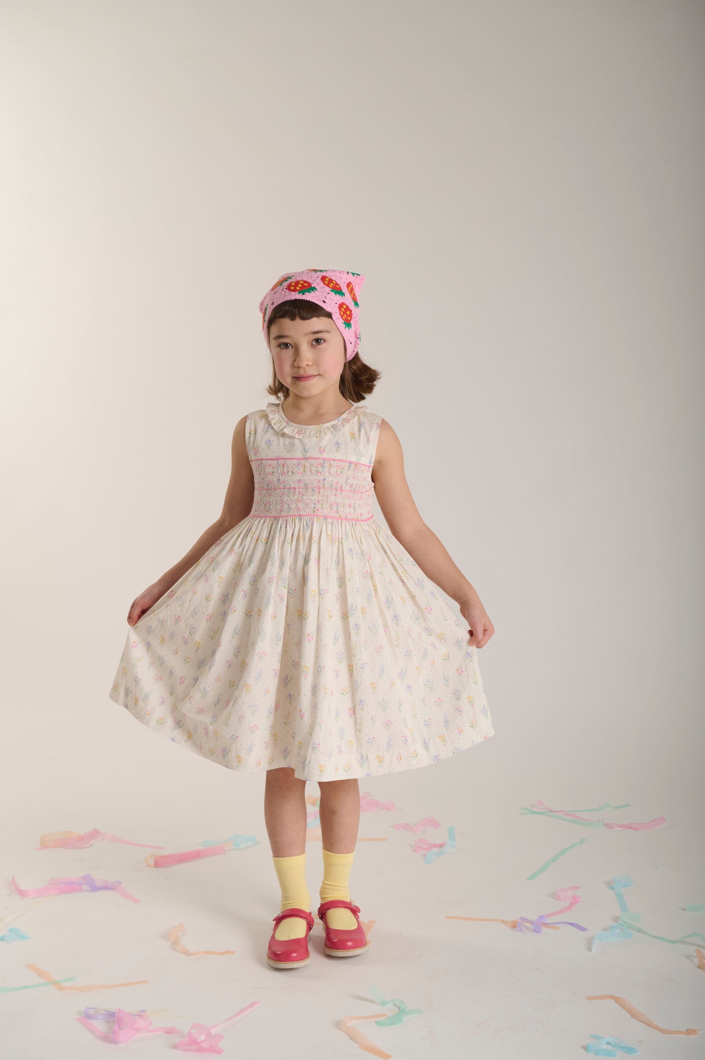 Kaycee Smocke Floral Sprigs Dress - Question Everything SP26