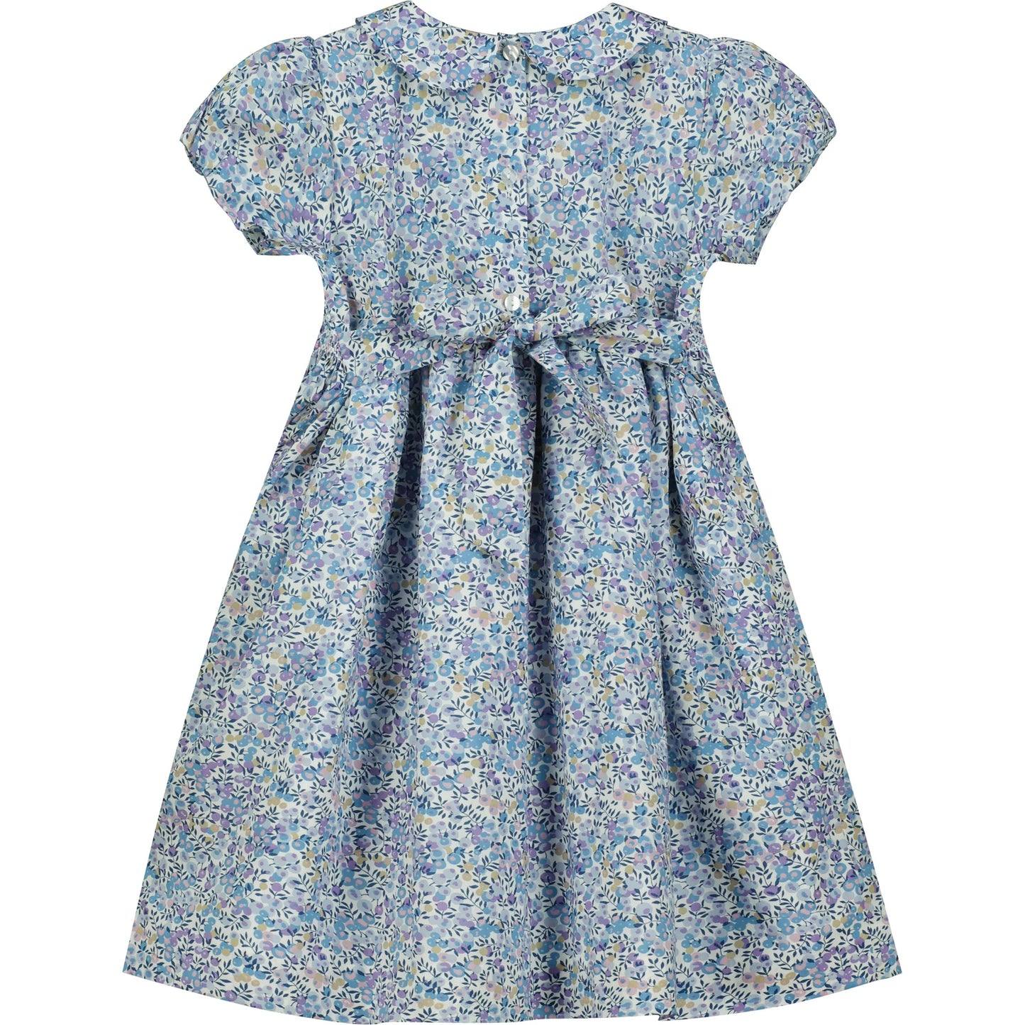 Lilac Blue Liberty Print Dress - Question Everything