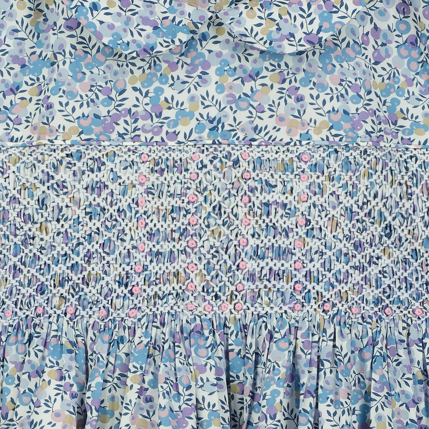 Lilac Blue Liberty Print Dress - Question Everything