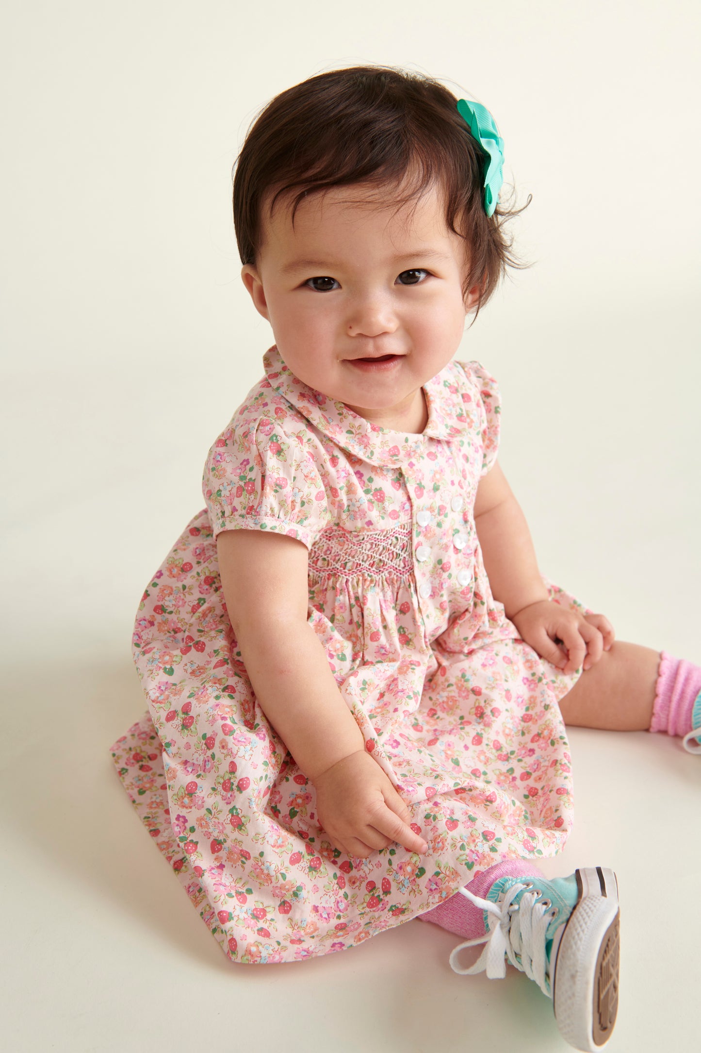 Strawberry Print  Smocked Dress - Question Everything SP25 Luna