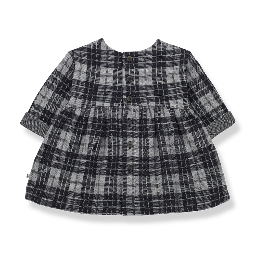 Anthracite Plaid Dress - One More in the Family FW24