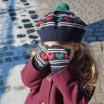 Belou Knit Heart Mittens -Konges Slojd