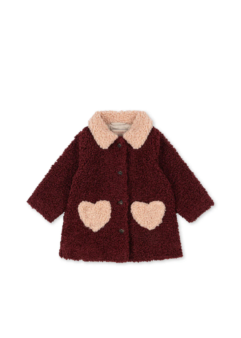 Fluffy Heart Coat-Konges Slojd FW25