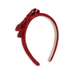 Velvet Bow Headband-Konges Slojd