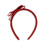 Velvet Bow Headband-Konges Slojd