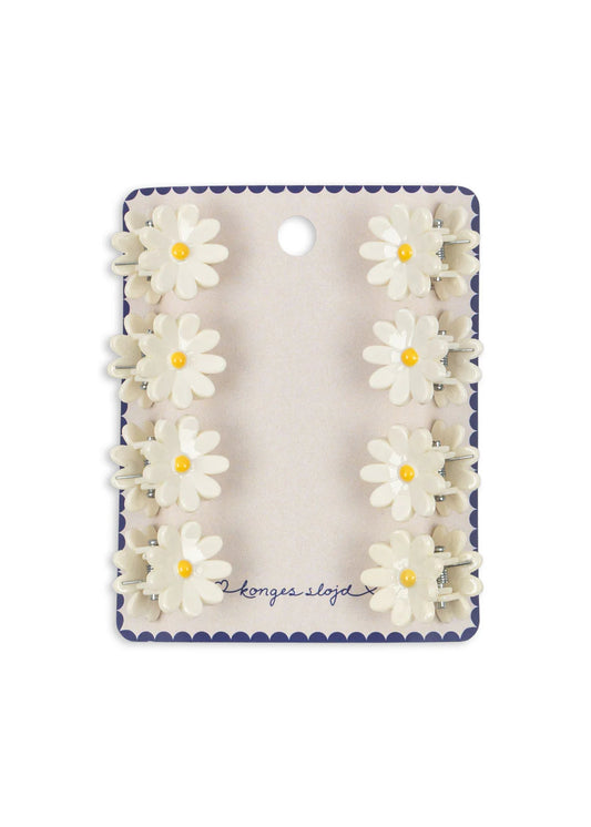 8pk Daisy Mini Hair Claw-Konges Slojd