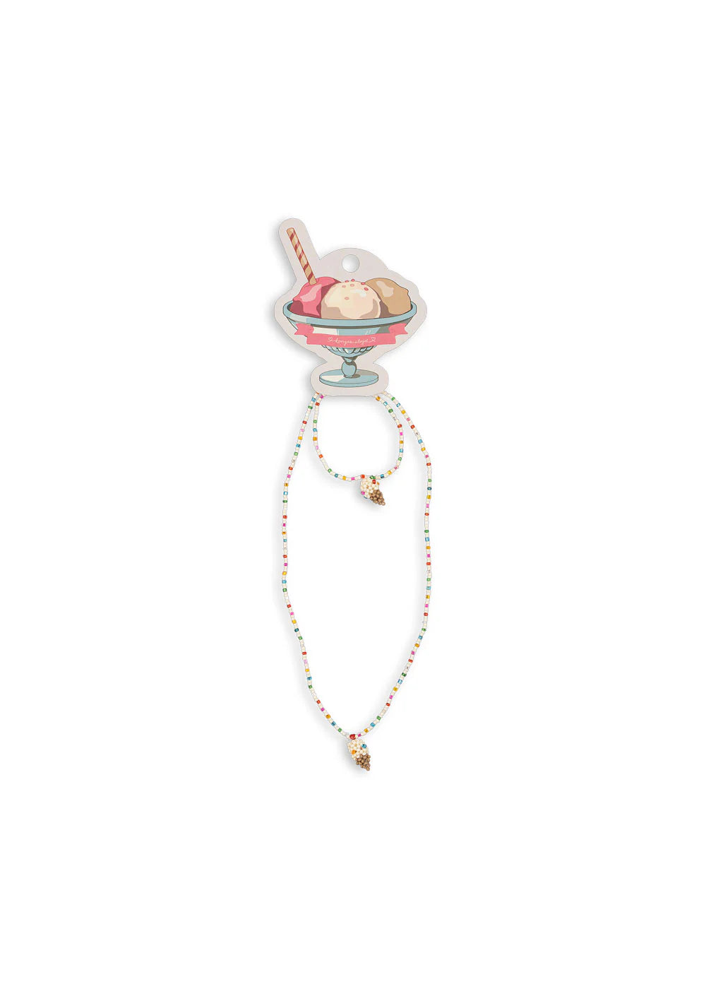 Ice Cream Necklace & Bracelet Set-Konges Slojd