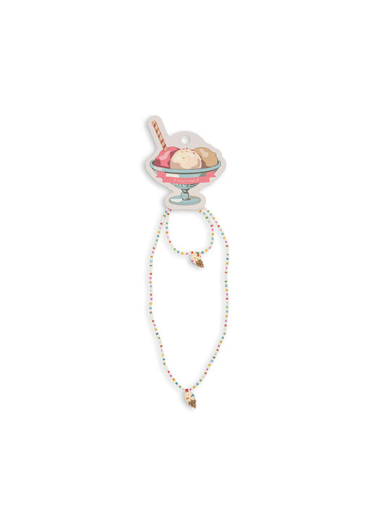 Ice Cream Necklace & Bracelet Set-Konges Slojd