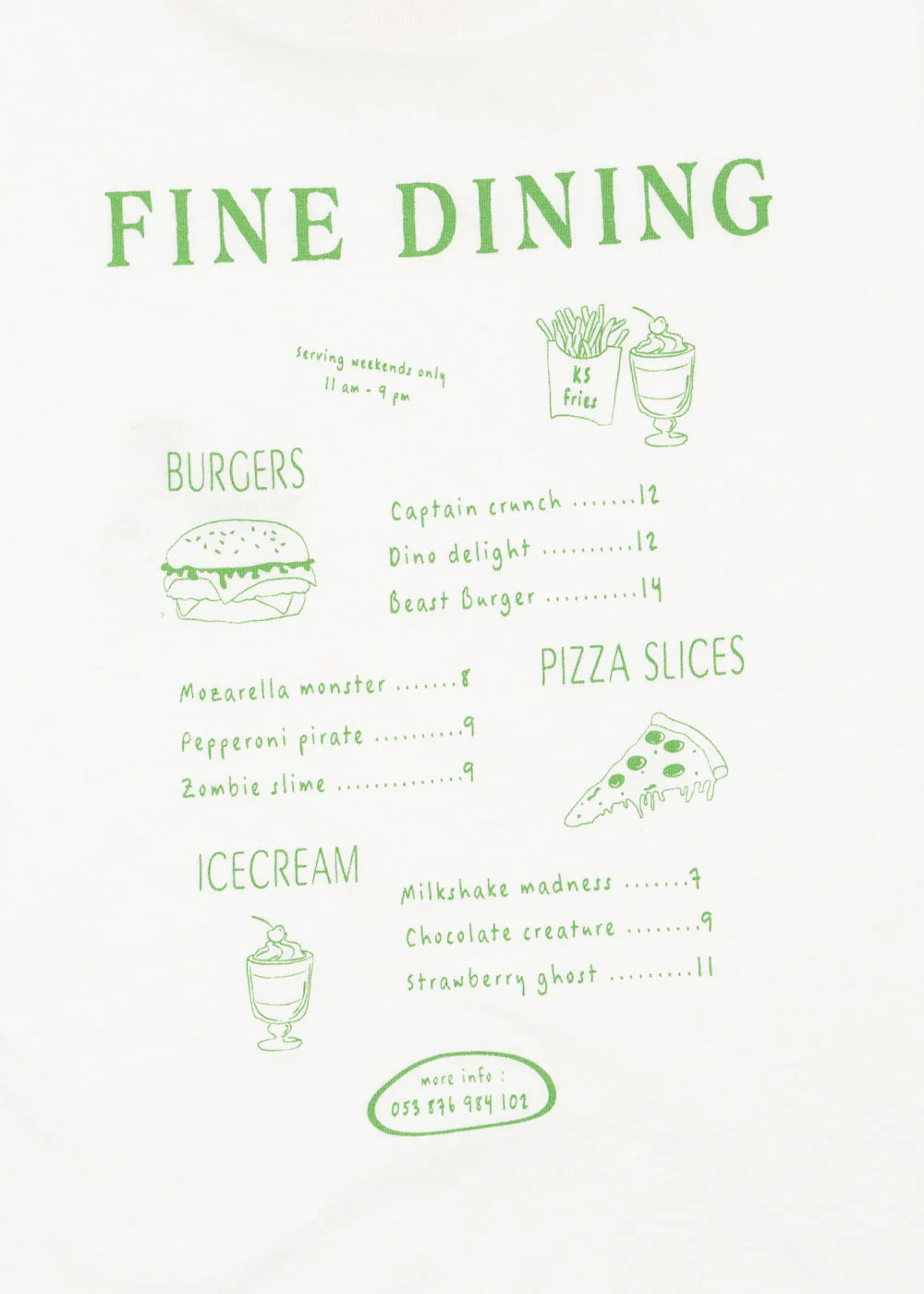Fine Dining Tee-Konges Slojd SP26