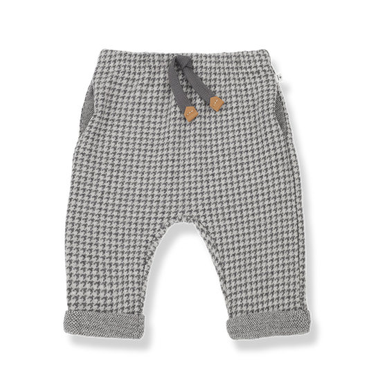 Gray Houndstooth Trousers - One More in the Family FW24