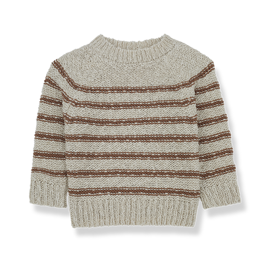 Brown Striped Sweater - One More in the Family SP24
