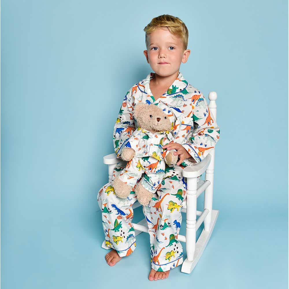 Colorful Dinosaur Print Pajamas - Powell Craft
