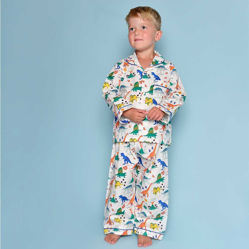 Colorful Dinosaur Print Pajamas - Powell Craft