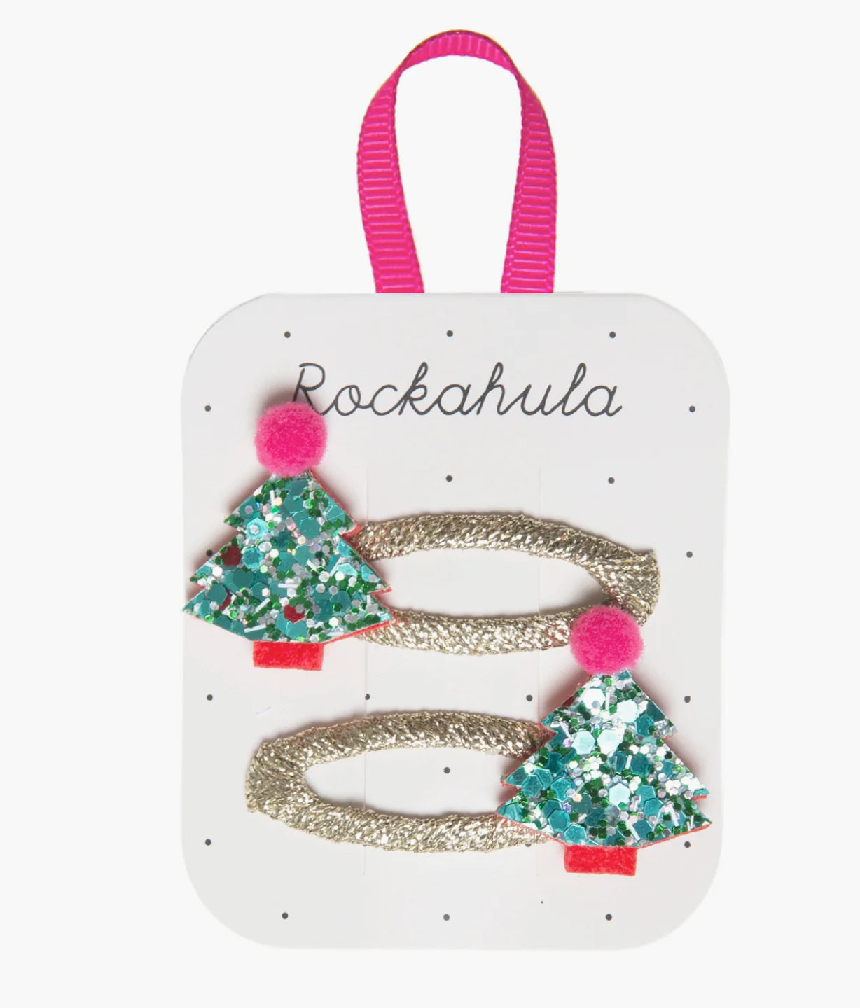 Xmas Tree Glitter Clips - Rockahula