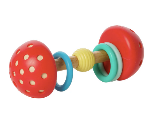 Toadstool Twist and Shake Rattle - Manhattan Toy