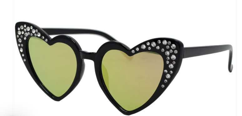 Crystal Heart Sunglasses - Zomi Gems