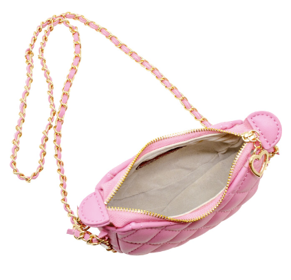 Girls Tiny Quilted Chain Wrapped Hobo Bag - Zomi Gems