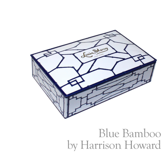 Harrison Howard x Louis Sherry Blue Bamboo Chocolate Tin (12pc)