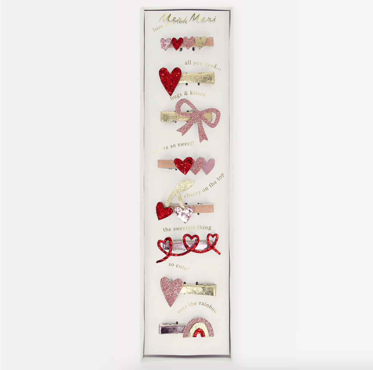 Valentine's Hair Clips - Meri Meri