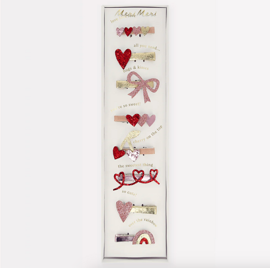 Valentine's Hair Clips - Meri Meri