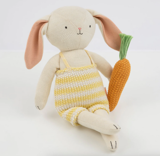 Knit Bunny w/Carrot- Meri Meri