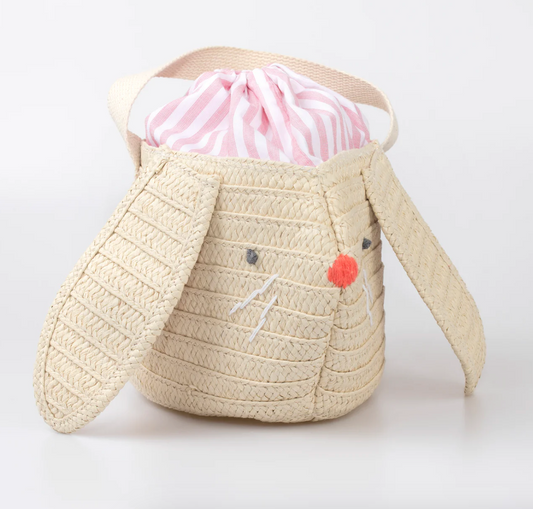 Stripy Ear Bunny Basket Bag - Meri Meri