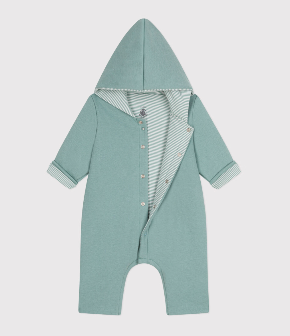 Green Hooded Coverall - Petit Bateau FW24