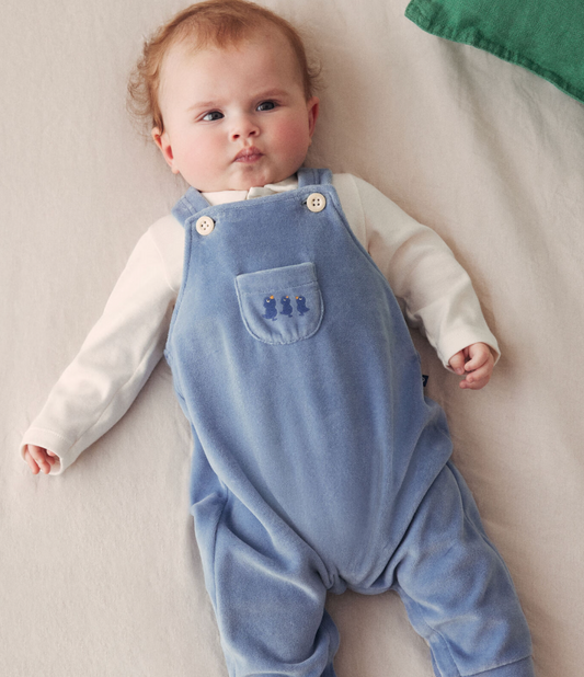 Velour Overall+Bodysuit Set - Petit Bateau FW24