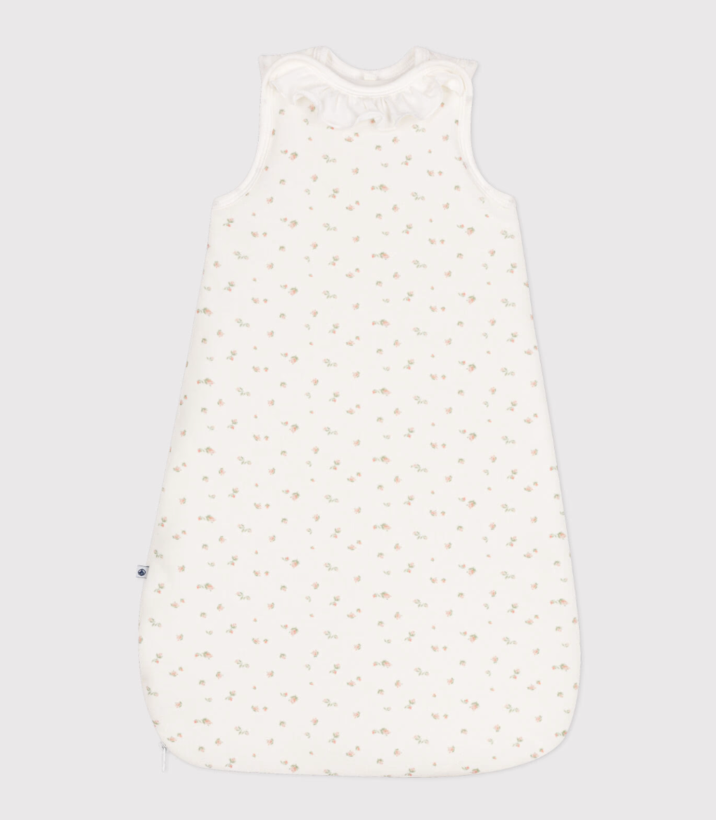 Floral Velour Sleep Bag - Petit Bateau FW24